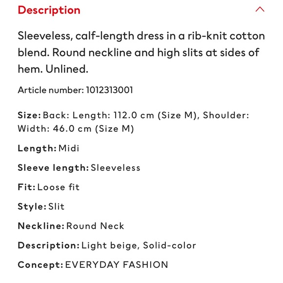 H&M black rib knit dress with high slits - Picture 7 of 11